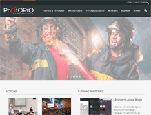 Tablet Screenshot of photopro.com.br